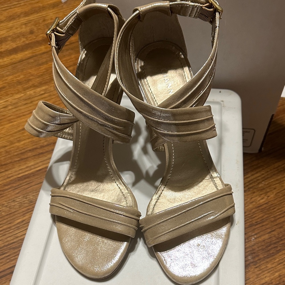 Gianni Bini Strappy Tan Sandals